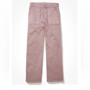 American Eagle Stretch Super High-Waisted Baggy Wide-Leg Pant